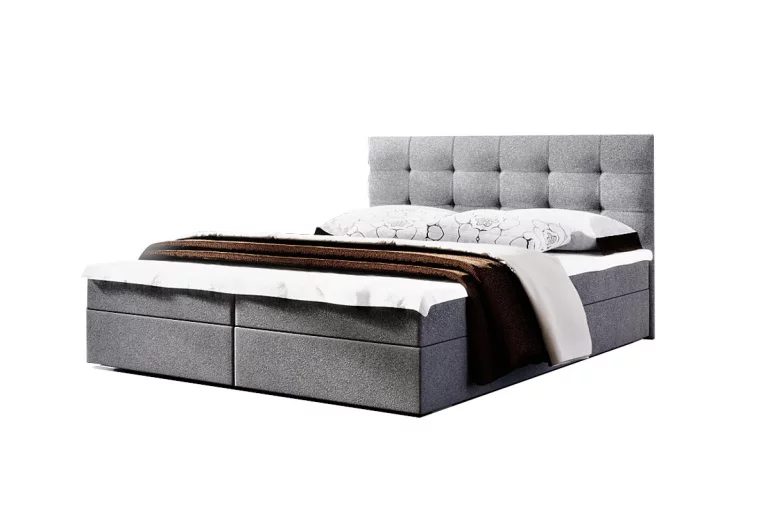Čalúnená posteľ LAKE 2 + rošt + matrac, 160x200, Cosmic 160