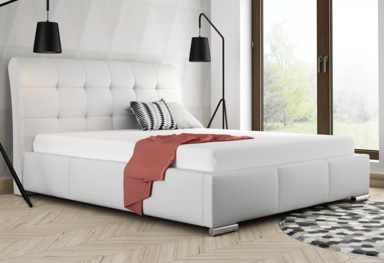 Čalúněná posteľ BERAM + úložný priestor + rošt