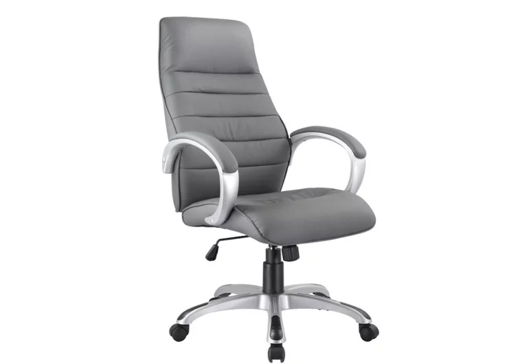Kancelárska stolička QUIT, 110-120x62x50x44-54, sivá