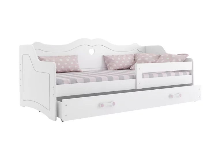 Detská posteľ VIKTORIE P1 + rošt + matrac ZADARMO, 160x80, biela