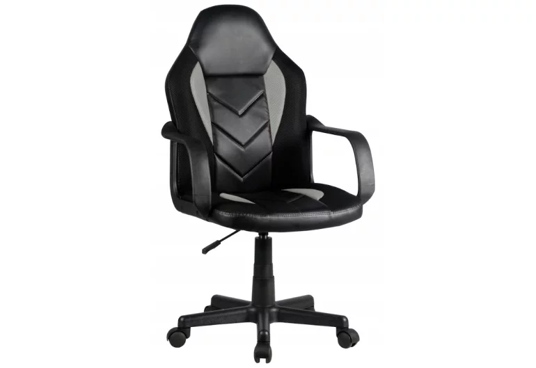 Kancelárska stolička KORAD FG-C18, 56x93-105x59, sivá/čierna